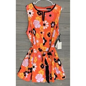 Victoria Beckham Retro Romper Shorts Womens Plus Size 3X Nwt Summer Vacation